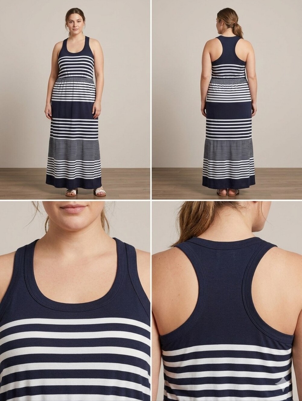 NO BOUNDARIES SUNDRESS SIZE XL/XG Black White Striped Size XL 15-17